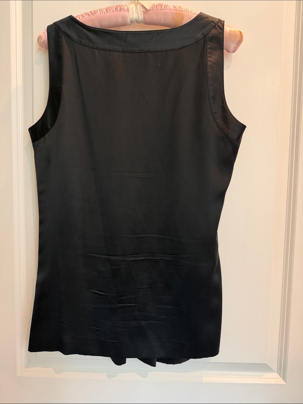 Tory Burch Sleeveless Silk Black Scoop Neck - Picture 2 of 4